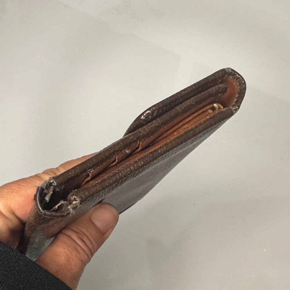 Celine Dark Brown Leather Wallet